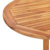 Folding Butterfly Patio Table 47.2"x27.6"x29.5" Solid Teak Wood