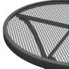 Patio Table Ã˜23.6"x28.3" Expanded Metal Mesh Anthracite