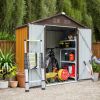 Shed 6' x 4' Outdoor Storage Shed Organizer, Garden Tool House for Backyard