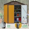 Shed 6' x 4' Outdoor Storage Shed Organizer, Garden Tool House for Backyard