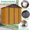 Shed 6' x 4' Outdoor Storage Shed Organizer, Garden Tool House for Backyard