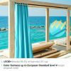 W54"*L120" Outdoor Patio Curtain/Light Blue