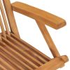 Folding Patio Chairs 6 pcs Solid Teak Wood