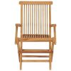 Folding Patio Chairs 6 pcs Solid Teak Wood