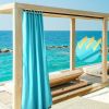 W54*L96in Outdoor Patio Curtain/Light Blue