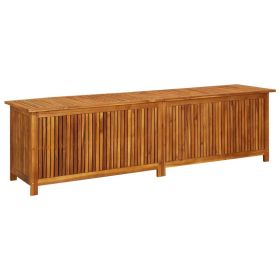 Patio Storage Box 78.7"x19.7"x22.8" Solid Acacia Wood