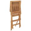 Folding Patio Chairs 6 pcs Solid Teak Wood