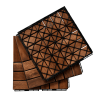 10 PCS Interlocking Deck Tiles Checker Pattern, 12" x 12" Square Acacia Hardwood Outdoor Flooring for Patio, Bancony, Pool Side,...