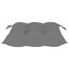 Patio Chairs with Gray Cushions 3 pcs Solid Teak Wood