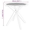 3 Piece Patio Dining Set Solid Wood Acacia