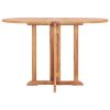 Folding Butterfly Patio Table 47.2"x27.6"x29.5" Solid Teak Wood