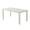 HIPS Outdoor Dining Table,70.86" Rectangular Dining Table for 4-6 Persons, White