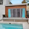 W54*L96in Outdoor Patio Curtain/Light Blue