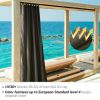 W54*L108in Outdoor Patio Curtain/Coffee