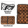 10 PCS Interlocking Deck Tiles Checker Pattern, 12" x 12" Square Acacia Hardwood Outdoor Flooring for Patio, Bancony, Pool Side,...