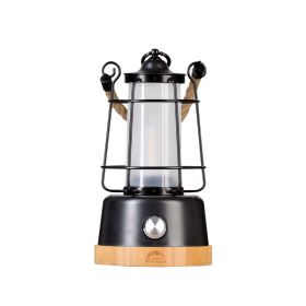 Retro Horse Lantern Portable Atmosphere Light (Option: Black black frame)