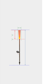 LED Glowing Frosted Stick Candle Reed Lamp (Option: B)