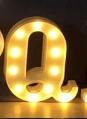 Luminous LED Letter Number Night Light English Alphabet Number Battery Lamp Romantic Wedding Christmas Party Decoration (Option: Always lit-Q)