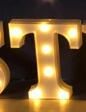 Luminous LED Letter Number Night Light English Alphabet Number Battery Lamp Romantic Wedding Christmas Party Decoration (Option: Remote control-T)
