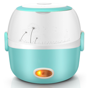 Electric Steamer Mini Kitchenware Rice Cookers (Option: Powder blue-170x160mm-220V US)