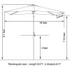 6.5FT Ã— 10FT Patio Umbrella