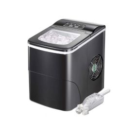 Home Portable Self-Clean Countertop Ice Maker (Color: Black)