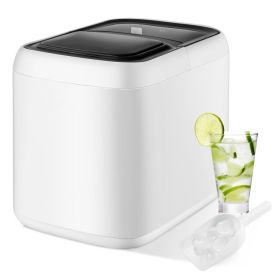 Home Portable Self-Clean Countertop Ice Maker (Color: White)