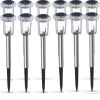 Solar Pathway Lights, Solar Garden Lights Outdoor White, Waterproof Led Path Lights for Yard, Patio, Landscape, Walkway