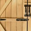 5.8ft x 3ft Outdoor Wood Lean-to Storage Shed Tool Organizer with Waterproof Asphalt Roof; Lockable Doors; 3-tier Shelves for Backyard