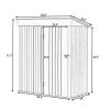 Patio 5ft Wx3ft. L Garden Shed; Metal Lean-to Storage Shed with Lockable Door; Tool Cabinet for Backyard; Lawn; Garden