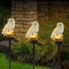 Solar Powered Owl Garden Light IP65 Waterproof LED Owl Landscape Lamp Decorative Lawn Lights
