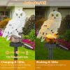 Solar Powered Owl Garden Light IP65 Waterproof LED Owl Landscape Lamp Decorative Lawn Lights