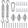 6 Inch Triangle Sun Shade Sail Hardware Kit