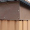 4.2' x 9.1' Outdoor Backyard Garden Metal Storage Shed for Utility Tool Storage
