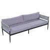 [Not allowed to sell to Wayfair]Light luxury style outdoor suit combination With 1 Love Sofa; 2 Single Sofa; 1 Coffee Table